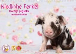 Niedliche Ferkel lovely piglets 2021 (Wandkalender 2021 DIN A3 quer)