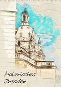 Dresden wie gemalt (Wandkalender 2021 DIN A2 hoch)