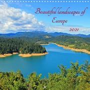 Beautiful landscapes of Europe (Wall Calendar 2021 300 × 300 mm Square)