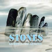 Stones - Lightful and Artistic (Wall Calendar 2021 300 × 300 mm Square)
