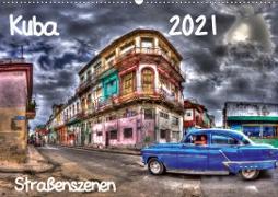 Kuba - Straßenszenen (Wandkalender 2021 DIN A2 quer)