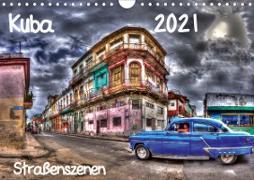 Kuba - Straßenszenen (Wandkalender 2021 DIN A4 quer)