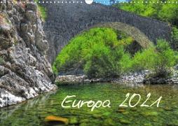 Europa 2021 (Wandkalender 2021 DIN A3 quer)