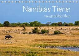 Namibias Tiere: von groß bis klein (Tischkalender 2021 DIN A5 quer)