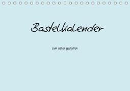 Bastelkalender - hell Blau (Tischkalender 2021 DIN A5 quer)