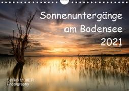 Sonnenuntergänge am BodenseeCH-Version (Wandkalender 2021 DIN A4 quer)