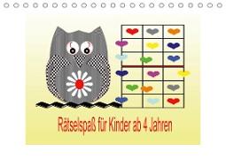 Rätselspaß für Kinder ab 4 Jahren/AT-Version (Tischkalender 2021 DIN A5 quer)