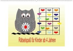 Rätselspaß für Kinder ab 4 Jahren (Wandkalender 2021 DIN A2 quer)