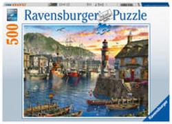 Ravensburger Puzzle 15045 - Morgens am Hafen - 500 Teile Puzzle für Erwachsene und Kinder ab 10 Jahren