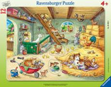 Ravensburger Kinderpuzzle - 05092 Bauernhofbewohner - Rahmenpuzzle für Kinder ab 3 Jahren, mit 12 Teilen