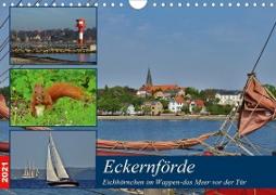 Eckernförde. Eichhörnchen im Wappen - das Meer vor der Tür (Wandkalender 2021 DIN A4 quer)