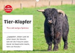 Tier-Klopfer (Wandkalender 2021 DIN A3 quer)