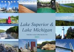 Lake Superior & Lake Michigan (Tischkalender 2021 DIN A5 quer)