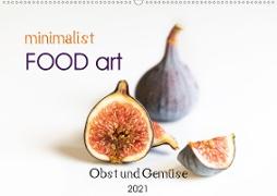 minimalist FOOD art Obst und Gemüse (Wandkalender 2021 DIN A2 quer)