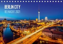 Berlin City bei Nacht (Tischkalender 2021 DIN A5 quer)