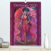 Göttinnnen · Shiva · Shakti · Yogini 2021 (Premium, hochwertiger DIN A2 Wandkalender 2021, Kunstdruck in Hochglanz)
