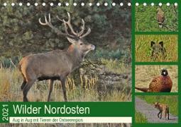 Wilder Nordosten - Aug in Aug mit Tieren der Ostseeregion (Tischkalender 2021 DIN A5 quer)