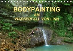 BODYPAINTING AM WASSERFALL VON LINN (Tischkalender 2021 DIN A5 quer)