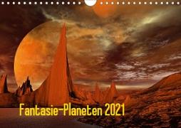Fantasie-Planeten (Wandkalender 2021 DIN A4 quer)