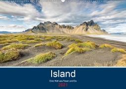 Island - Eine Welt aus Feuer und Eis (Wandkalender 2021 DIN A2 quer)