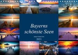 Schöne Seen in Bayern (Wandkalender 2021 DIN A4 quer)