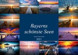 Schöne Seen in Bayern (Wandkalender 2021 DIN A3 quer)