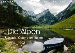 Alpen (Schweiz, Österreich, Italien) (Wandkalender 2021 DIN A4 quer)