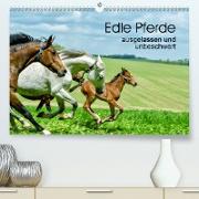 Edle Pferde - ausgelassen und unbeschwert (Premium, hochwertiger DIN A2 Wandkalender 2021, Kunstdruck in Hochglanz)