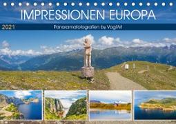 Impressionen Europa, Panoramafotografien by VogtArt (Tischkalender 2021 DIN A5 quer)