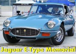 Jaguar E-Type Memorial (Wandkalender 2021 DIN A2 quer)