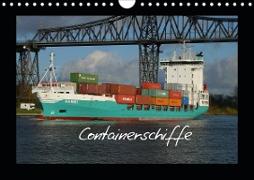 Containerschiffe (Wandkalender 2021 DIN A4 quer)