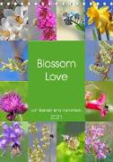 Blossom Love, von Bienen und Hummeln (Tischkalender 2021 DIN A5 hoch)