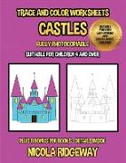 Trace and color worksheets (Castles)