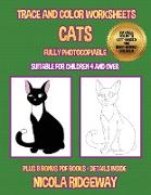 Trace and color worksheets (Cats)