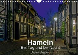 Hameln bei Tag und bei Nacht (Wandkalender 2021 DIN A4 quer)