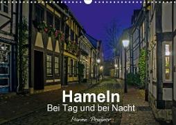 Hameln bei Tag und bei Nacht (Wandkalender 2021 DIN A3 quer)