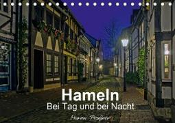 Hameln bei Tag und bei Nacht (Tischkalender 2021 DIN A5 quer)