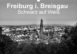 Freiburg i. Breisgau Schwarz auf Weiß (Wandkalender 2021 DIN A3 quer)