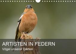 Artisten in Federn - Vögel unserer Gärten (Wandkalender 2021 DIN A4 quer)