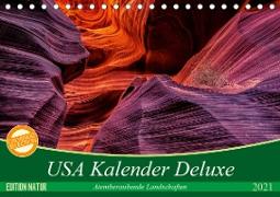 USA Kalender Deluxe (Tischkalender 2021 DIN A5 quer)