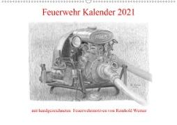 Feuerwehr Kalender 2021 (Wandkalender 2021 DIN A2 quer)