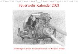 Feuerwehr Kalender 2021 (Wandkalender 2021 DIN A4 quer)