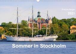 Sommer in Stockholm 2021 (Wandkalender 2021 DIN A3 quer)