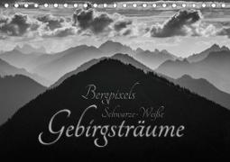 Bergpixels Schwarz-Weiße Gebirgsträume (Tischkalender 2021 DIN A5 quer)