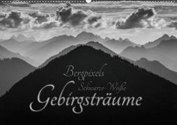 Bergpixels Schwarz-Weiße Gebirgsträume (Wandkalender 2021 DIN A2 quer)