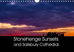 Stonehenge Sunsets & Salisbury Cathedral (Wall Calendar 2021 DIN A4 Landscape)