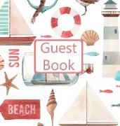 Guest Book, Guests Comments, Visitors Book, Vacation Home Guest Book, Beach House Guest Book, Comments Book, Visitor Book, Nautical Guest Book, Holiday Guest Book (Hardback)