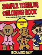 Simple Toddler Coloring Book (Gingerbread men 1)