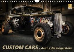 Custom Cars - Autos die begeistern (Wandkalender 2021 DIN A4 quer)