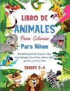 Libro de animales para colorear para niños